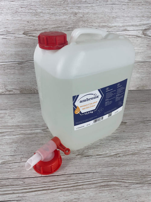 Ambrosia Futtersirup im 12,5 kg Kanister flüssiges Bienenfutter von Imkereibedarf Altools mit Auslaufhahn