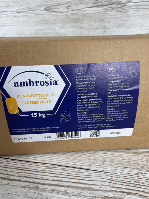 Premium Bienen Futterteig Ambrosia 15kg Block kaufen bei Imkereibedarf Altools