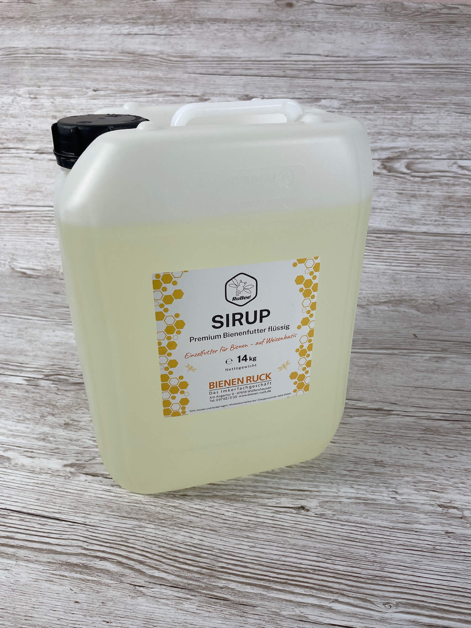 RuBee® Futtersirup - Premium Bienenfutter im 14kg Kanister
