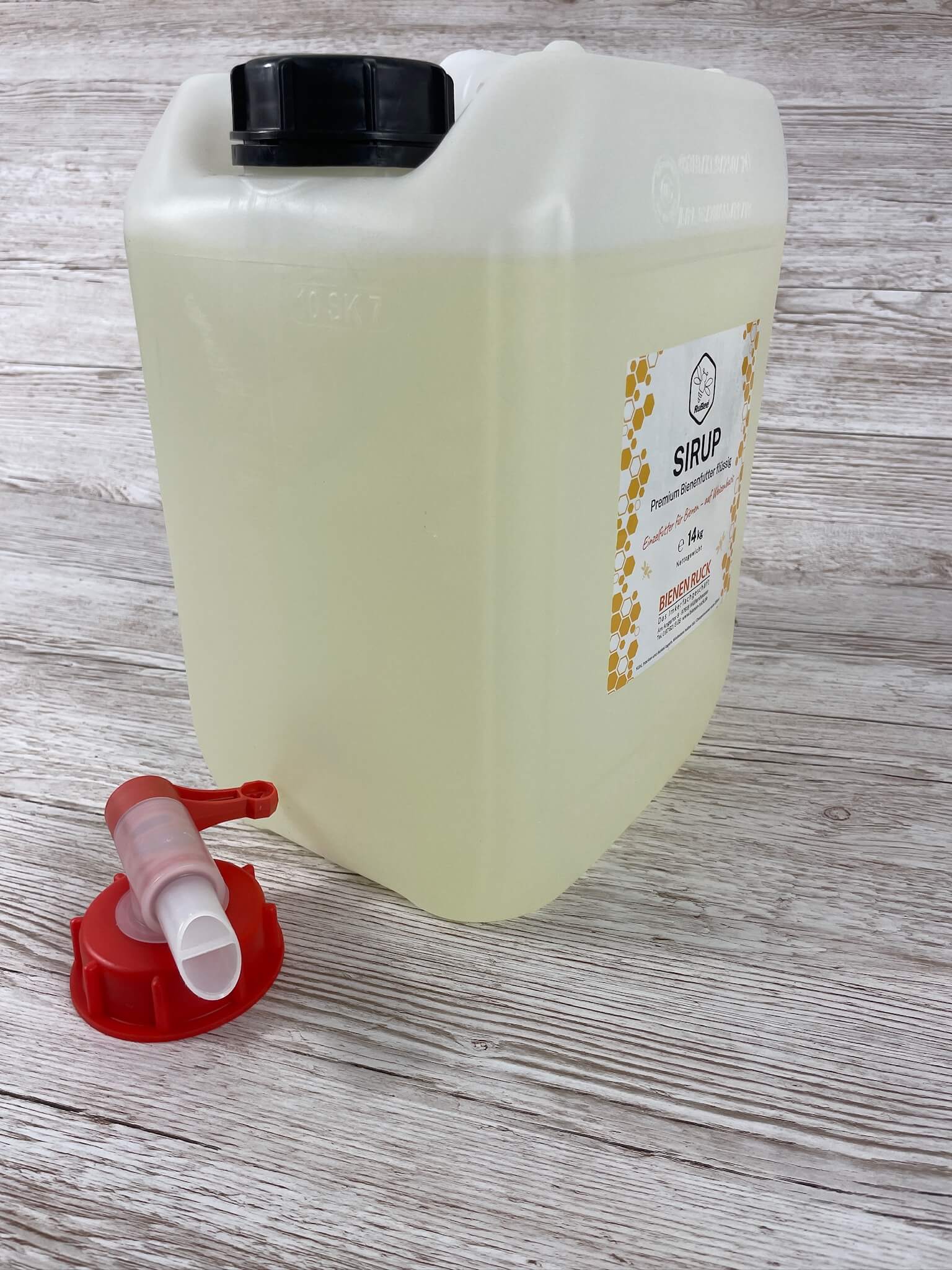 RuBee® Futtersirup - Premium Bienenfutter im 14kg Kanister
