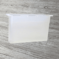 transparente Futtertasche aus Kunststoff