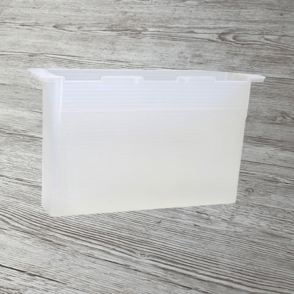 transparente Futtertasche aus Kunststoff