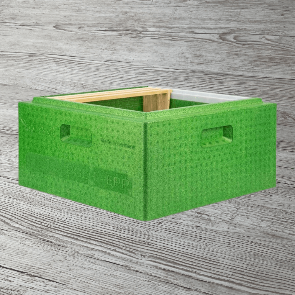 Segeberger Beute EPP Beute komplett mit Flachboden und Deckel, grün